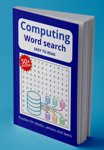 Computing Word Search Puzzle Book paperback cover