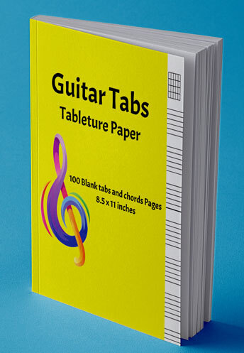Guitar Tabs Tableture paper paperback